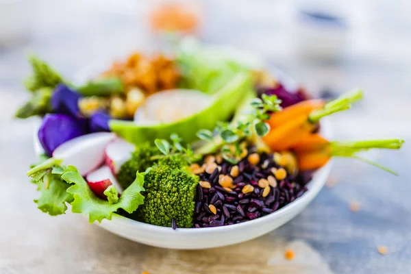 Dieta Saudável Equilibrada Comida Vegetariana — Fotografia de Stock