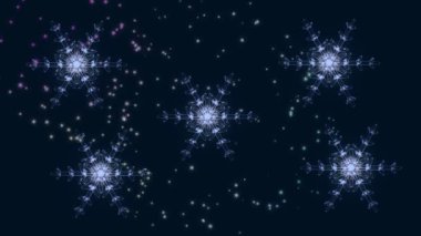 Tatil kar taneleri kıvrılır ve uçar, Noel arkaplanı