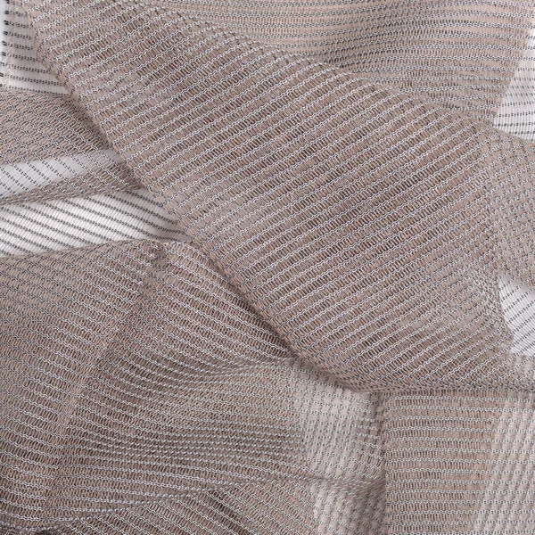 Golden Organza Fabric Wavy Texture — Stock Photo, Image