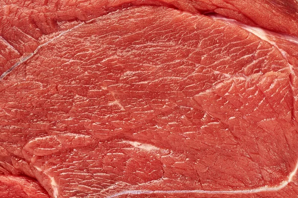 Κρέας Ακατέργαστο Βόειο Κρέας Φιλέτο Υφή Κρέατος Μακροεντολή — Φωτογραφία Αρχείου