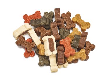 Kemik şeklindeki köpek için ağız sulandırıcı ikramlar