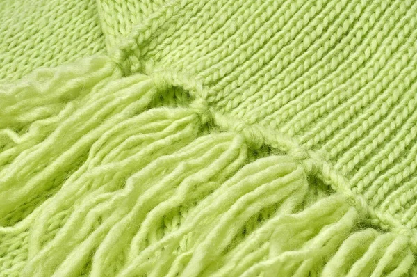 Trui Sjaal Textuur Grote Breien Gebreide Jersey Achtergrond Met Een — Stockfoto