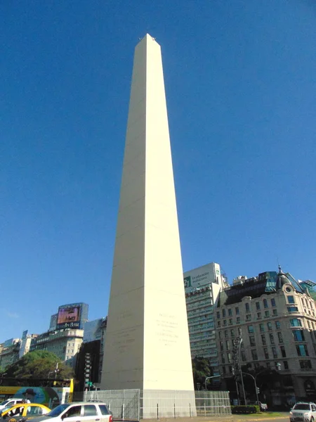 Bueno Aires Argentina May 2018 Obelisk Argentinian Most Famous Landmark — Stock Photo, Image