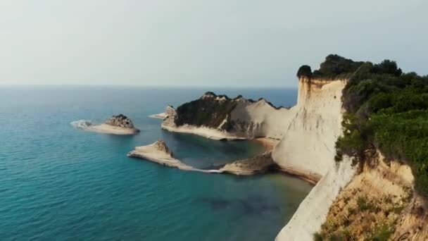 Vue Aérienne Île Butybull Vol Dessus Mer — Video