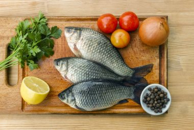 Natürmort taze balık