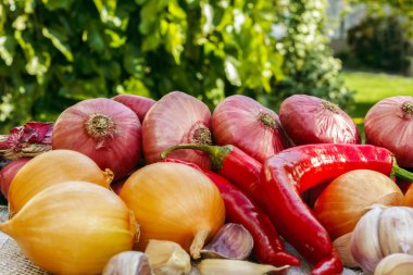 Taze sebzelerle dolu bir hayat.