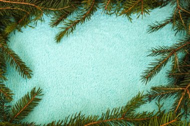 Noel tasarım - mutlu Noeller. Dikdörtgen çerçeve yapılmış 