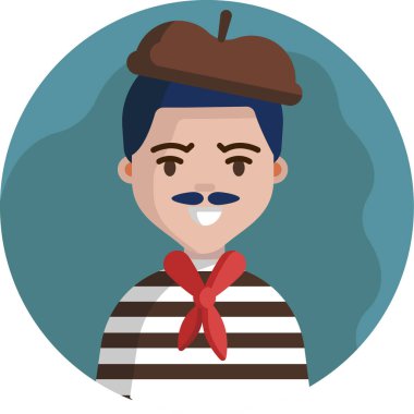 Çok Kültürlü Ulusal Avatar Erkek Kullanıcı İllüstrasyonları Farklı milletler İnsanlar çeşitlilik avatarları.