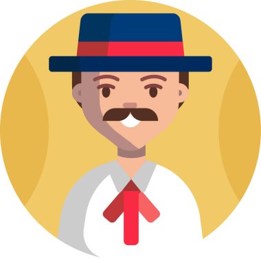 Çok Kültürlü Ulusal Avatar Erkek Kullanıcı İllüstrasyonları Farklı milletler İnsanlar çeşitlilik avatarları.