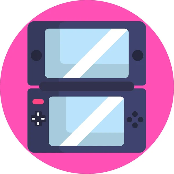 Konzol Nintendo Gaming Ikonok Beállítása Vektor Illusztráció Videojátékok Konzol Gamer — Stock Vector