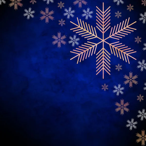 Snowstars in front of an abstract background — Stock Photo, Image