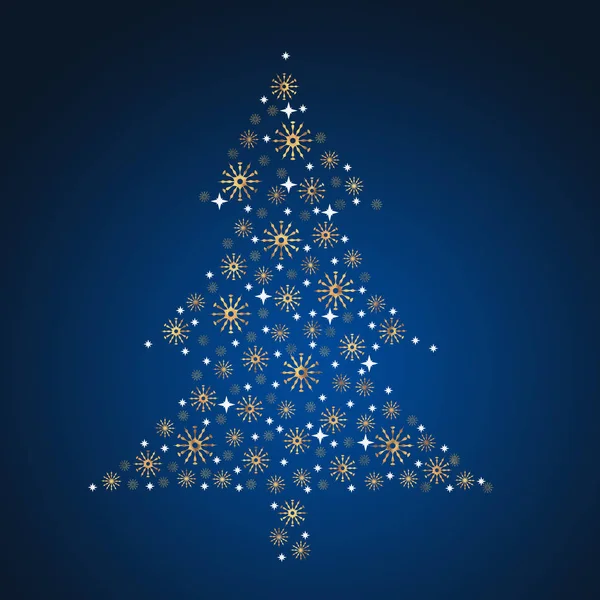 Christmas Motif Stars Fir Tree Shape — Stock Photo, Image