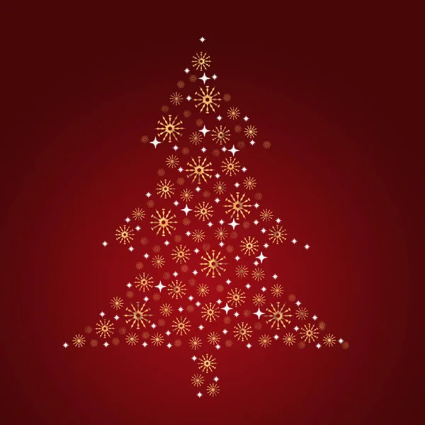 Christmas Motif Stars Fir Tree Shape — Stock Photo, Image