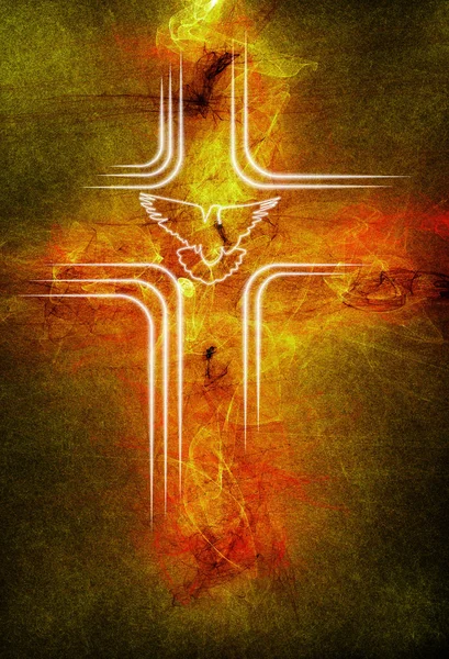 Das Kreuz Zeichen Des Auferstandenen Jesus — Stockfoto