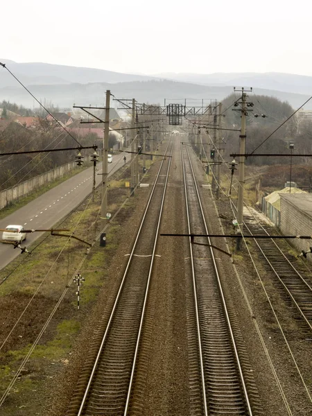 Trasa transportu kolejowego — Zdjęcie stockowe