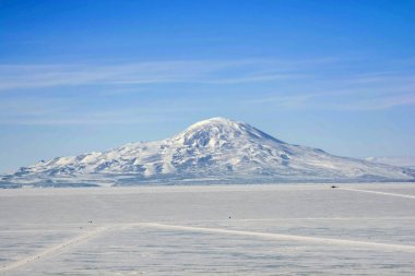 Mt Erebus Ross Island Antarctica clipart