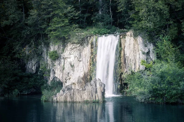 Güzel yeşil orman şelale — Stok fotoğraf