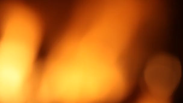Abstract blurred fire flames background — Stock Video