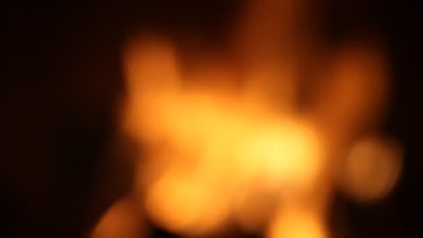 Résumé flammes de feu brouillées fond — Video