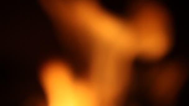 Abstraktní rozmazané palbu plameny pozadí — Stock video