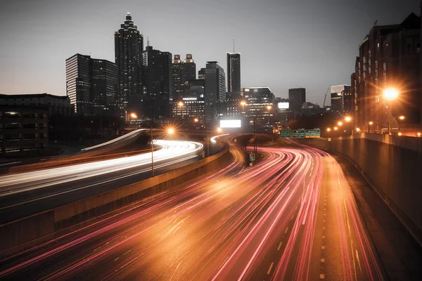 Atlanta city night skyline — Stock Photo, Image