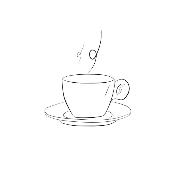 Coffee cup proste ikona — Wektor stockowy