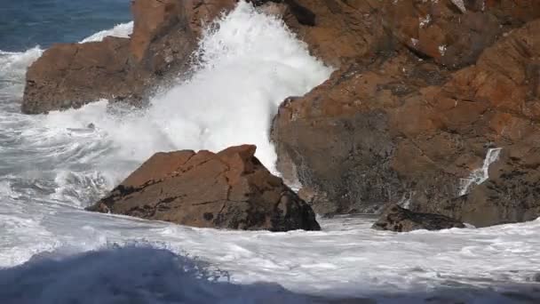 Krásné pobřeží Atlantského oceánu — Stock video