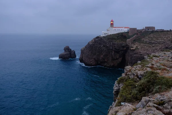 St. Vincente maják, Sagres, Portugalsko — Stock fotografie