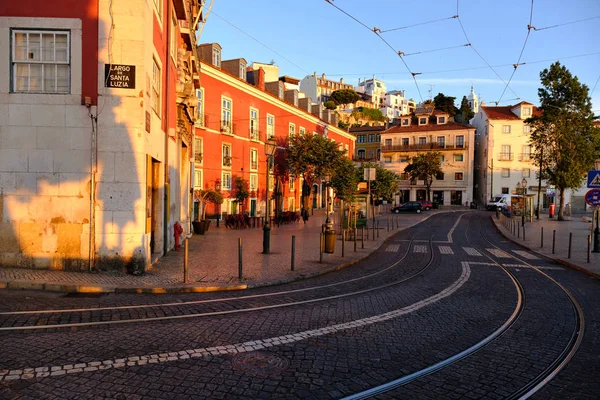 Old architecture morning streets — Stock Photo, Image