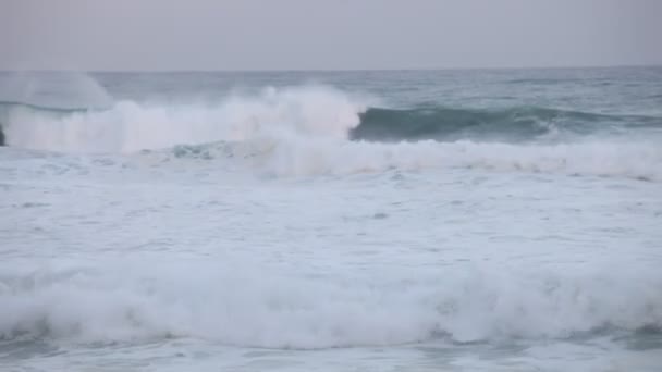 Nuage orageux matin paysage marin — Video