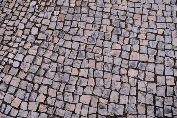 Cobble piedra ladrillo camino abstracto fondo — Foto de Stock