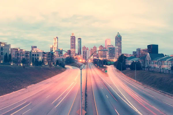 Panorama of modern city skyline — Stock Photo, Image