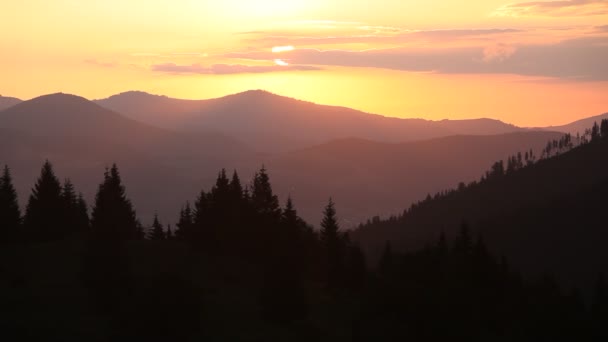 Восход солнца над Смоки-Маунтинс — стоковое видео