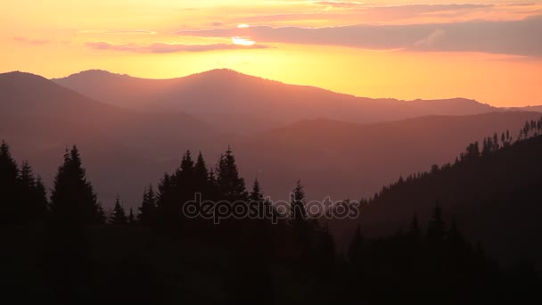 Lever de soleil sur Smoky Mountains — Video