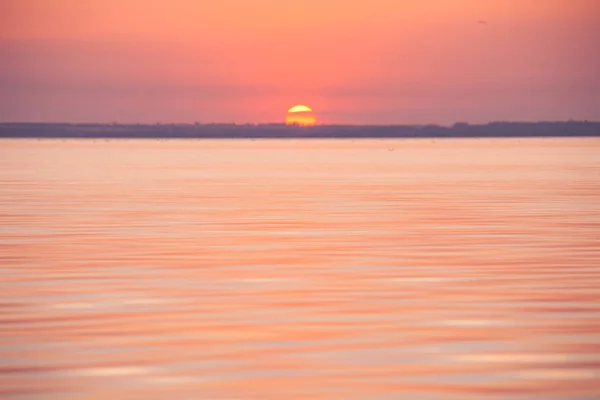 Ocean barevný západ slunce — Stock fotografie