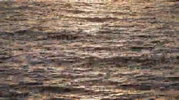 Kalme zee wateroppervlak — Stockvideo