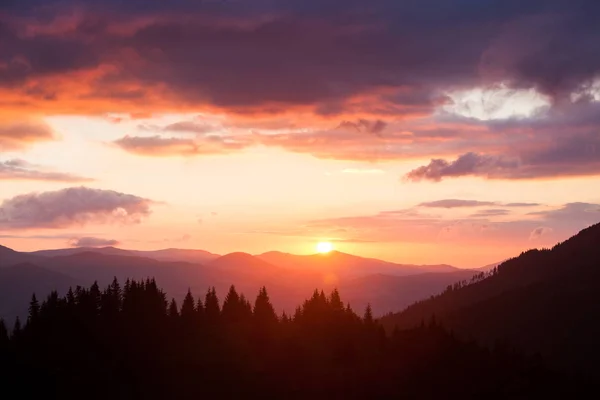 Smoky Mountains ridge gündoğumu — Stok fotoğraf