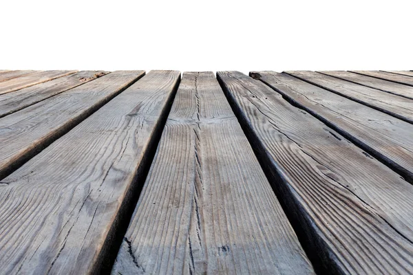 Wooden texture path isolated on white background — Stock Photo, Image