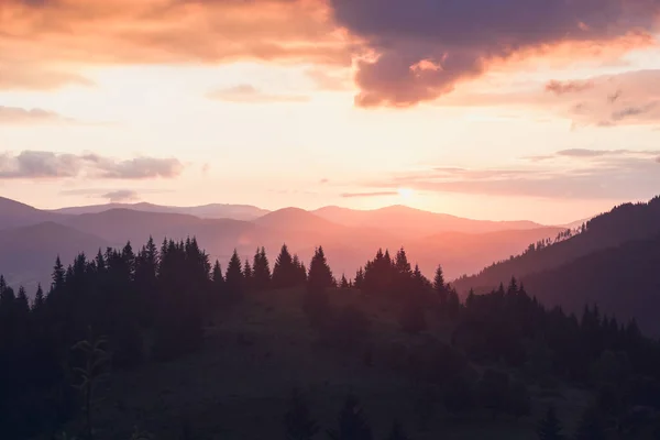 Smoky Mountains ridge bij zonsopgang — Stockfoto
