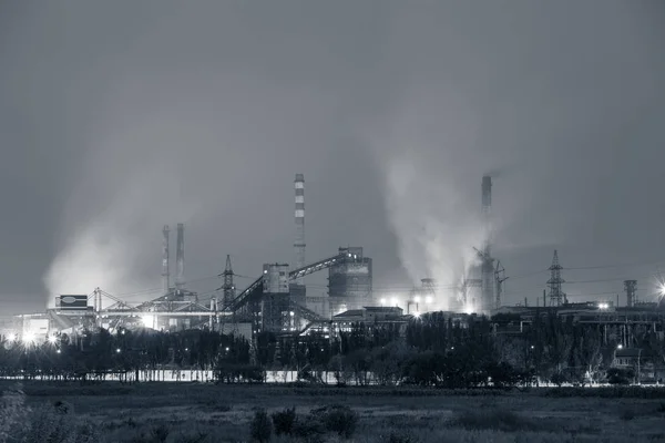 Ağır sanayi hava kirliliği — Stok fotoğraf