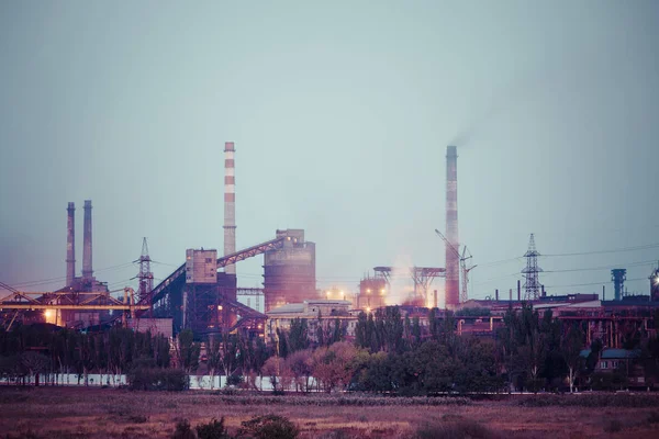 Luftverschmutzung durch Schwerindustrie — Stockfoto