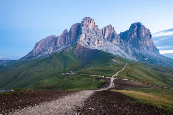 Sassolungo mountain summer view — Stock Photo, Image