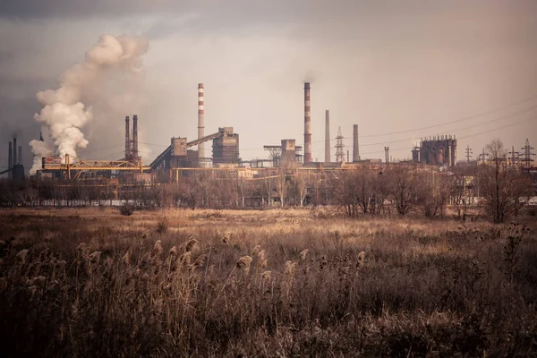 Industrie lourde pollution de l'air image — Photo