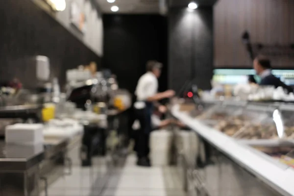 Café interior desfocado fundo abstrato — Fotografia de Stock