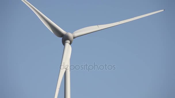 Macht Windturbine Hernieuwbare Energie Elektriciteitscentrale — Stockvideo