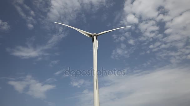 Windkraftanlage Kraftwerk Für Erneuerbare Energien — Stockvideo