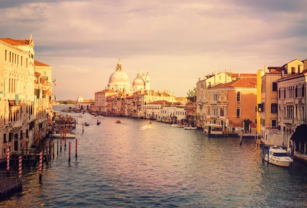 Panorama of Grand canal in Venice — Stock Photo, Image
