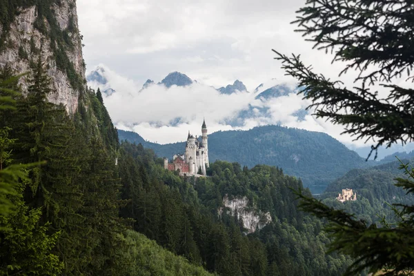 Hermosa vista del mundialmente famoso Castillo de Neuschwanstein . — Foto de Stock