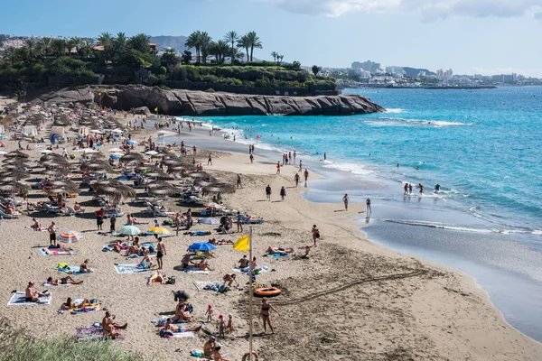 Costa Adeje Tenerife Espagne Novembre 2019 Des Gens Allongent Sur — Photo