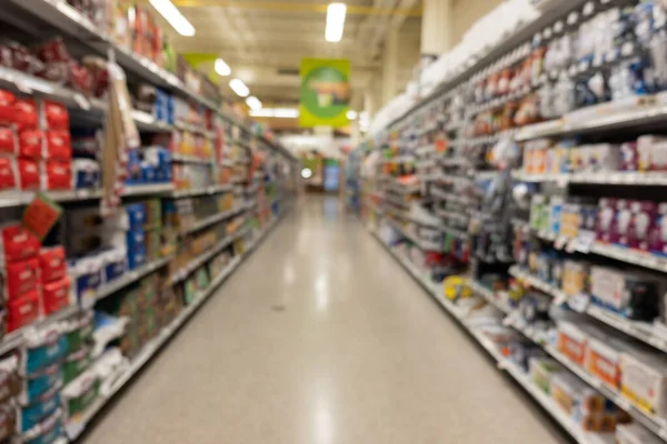 Abstrato Blur Supermercado Loja Varejo Interior Shopping Center Para Fundo — Fotografia de Stock